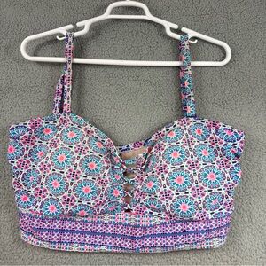 Torrid Floral Patterned Bikini Top